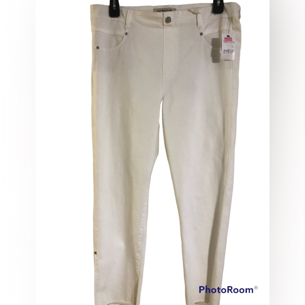 Liverpool Jeans Company Cream/White Stretch Skinny Jeans